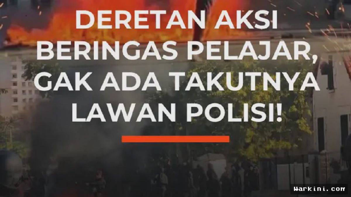 Demo Pelajar Prancis Berujung Ricuh, Polisi Tembak Gas Air Mata