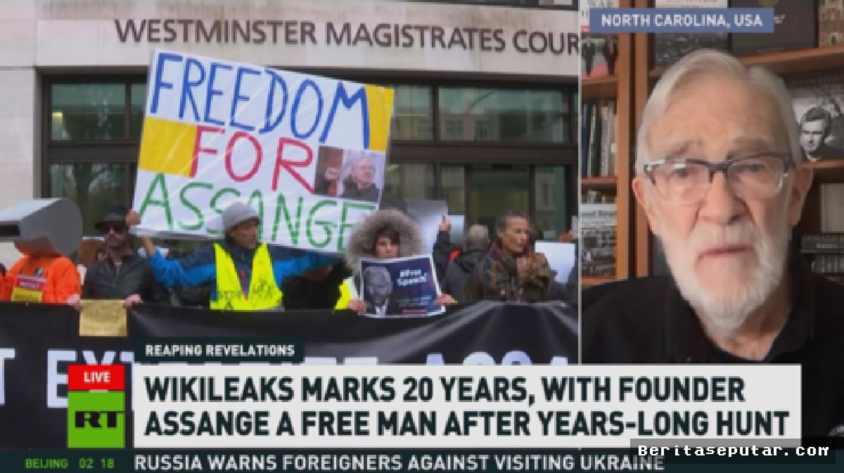 WikiLeaks Genap 20 Tahun, McGovern Sebut Assange Pencipta "Estate Kelima"