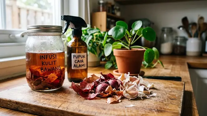 Kulit Bawang Bukan Sampah! Sulap Jadi Pupuk Alami Buat Tanaman Lo