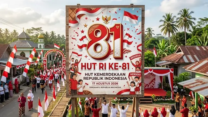 Poster HUT RI Ke-81 Dibuat AI, Warganet Ramai Bahas Makna Kemerdekaan