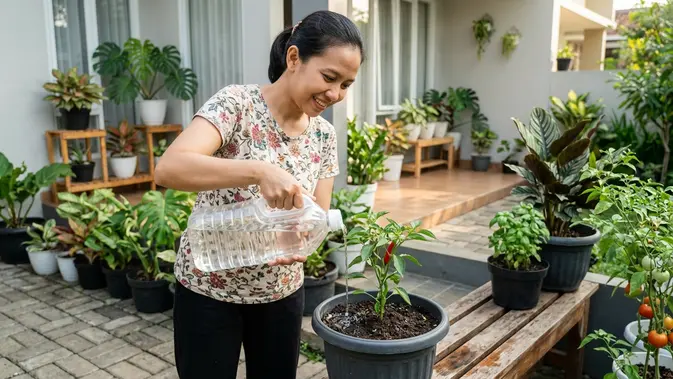 Botol Minyak Goreng Bekas Jangan Dibuang, Bisa Jadi Penyelamat Tanaman