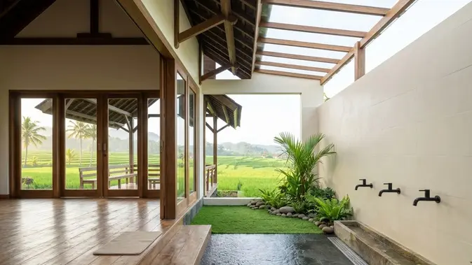 Tempat Wudhu Rumah Anti Becek? Ini Desain yang Wajib Lo Coba