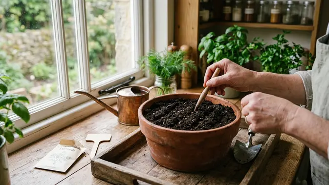 Dill di Pot Sendiri, Cara Gampang Punya Kebun Dapur Estetik