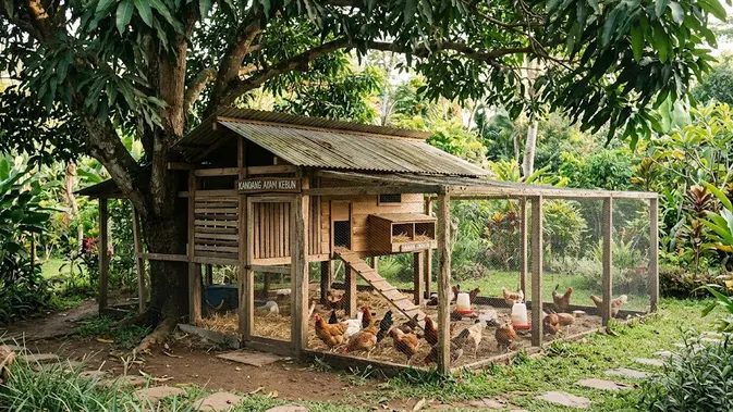 Kandang Ayam di Bawah Pohon: Ide Praktis buat Ternak Modern