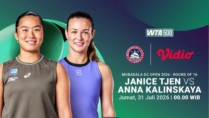 Janice Tjen Tantang Anna Kalinskaya di Mubadala DC Open