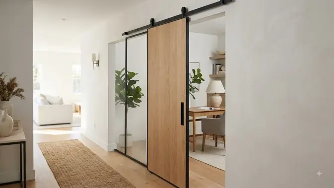 Pintu Geser Lagi Viral, Ini Pilihan Material Terbaik Buat Rumah Minimalis
