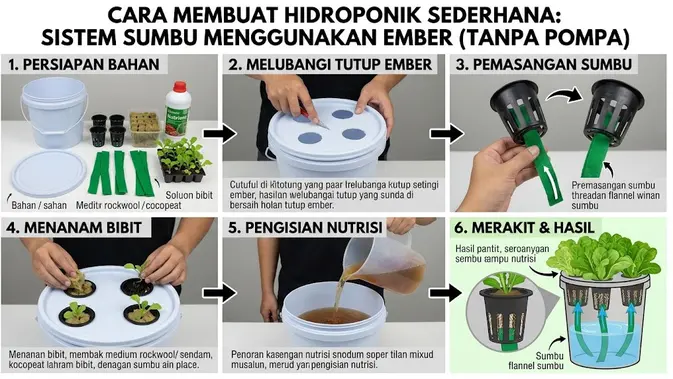 Tanam Hidroponik Tanpa Pompa, Modal Botol Bekas Doang Auto Panen