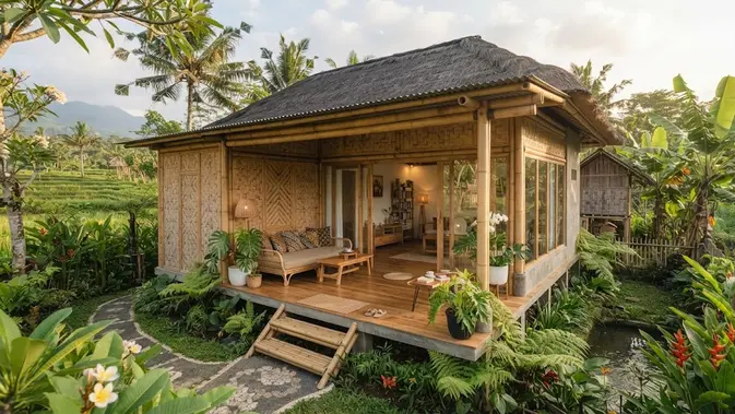Rumah Bambu Estetik Ini Auto Jadi Green Flag Generasi Z