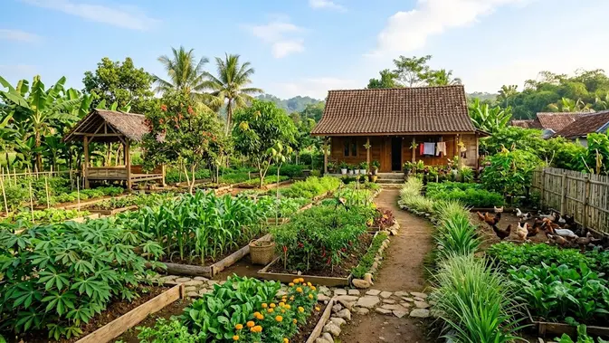 Kebun Kampung di Lahan Gede? Auto Estetik!