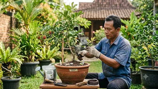 Panduan Lengkap Membuat Pohon Rambutan Kerdil dalam Pot