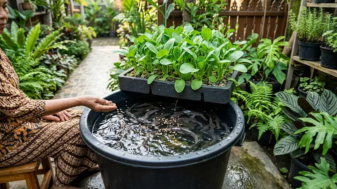 Sawi dan Lele Satu Kolam, Solusi Anak Kos Biar Hemat Budget