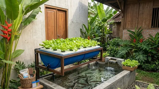Tong Bekas Jadi Tambak Lele Plus Kebun Selada? Gas Pol!