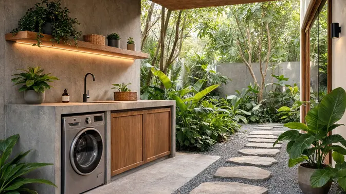 Tempat Cuci Outdoor yang Bikin Taman Lo Makin Estetik