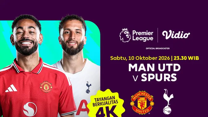 MU vs Spurs: Duel Panas Liga Inggris 2026/27 di Vidio