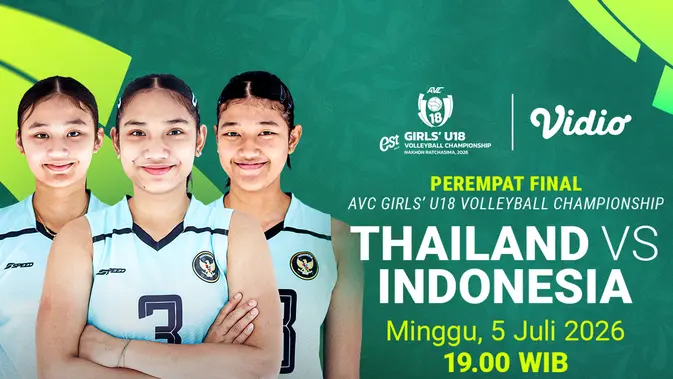 Plot Twist Voli Putri! Indonesia Hadapi Thailand di Perempat Final