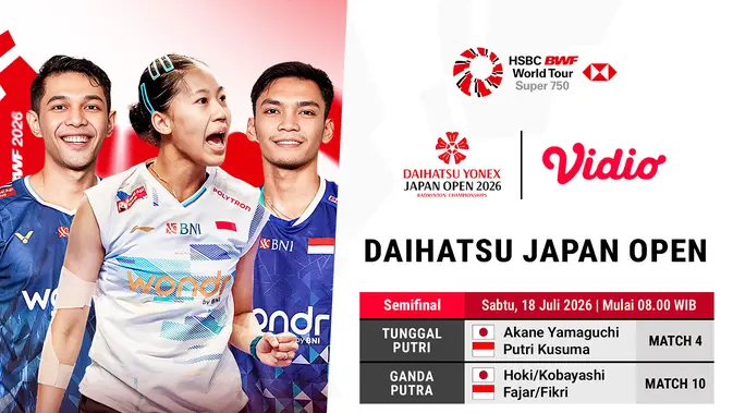 Semifinal Daihatsu Japan Open 2026 Siap Tayang Eksklusif di Vidio