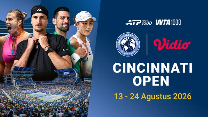 Cincinnati Open 2026 Viral Banget, Segera Live Streaming di Vidio!