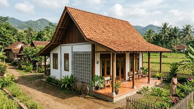 Desain Rumah Sederhana 3 Kamar di Kampung, Estetik dan Ramah Kantong