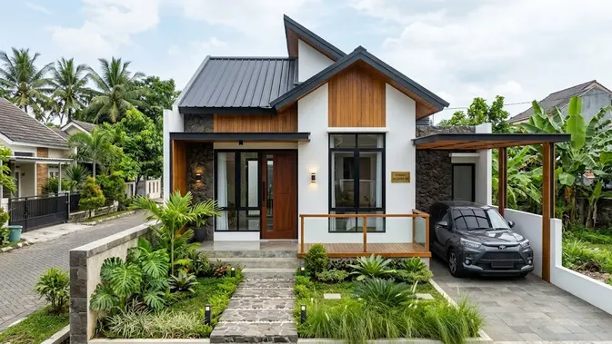 Rumah Mungil Budget Pas-pasan Tapi Fasad Auto Sultan Bestie