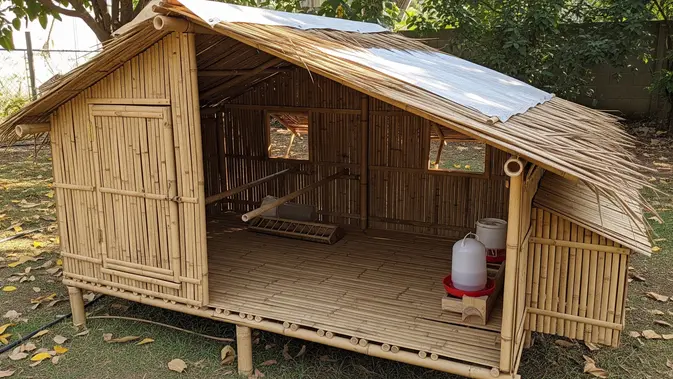 Kandang Broiler dari Bambu: Murah, Hemat, dan Hits di Kalangan Anak Muda