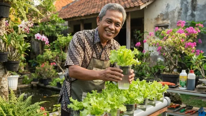 Gelas Bekas Auto Jadi Kebun Selada, Begini Tutorial Hidroponik Low Budget