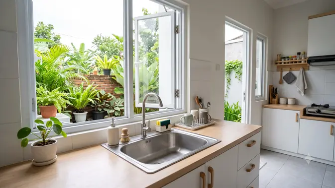 Dapur Type 36 Sempit? Ini Inspirasi Area Cuci Piring Biar Betah