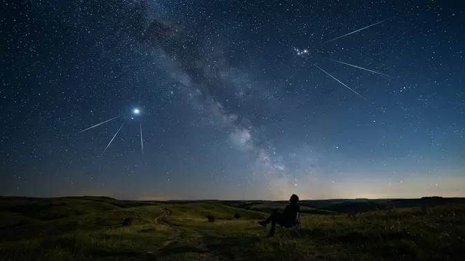 Langit September 2026 Bakal Jadi Panggung Dua Hujan Meteor