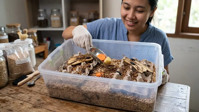 Panduan Ternak Ulat Hongkong di Kotak Plastik buat Pemula