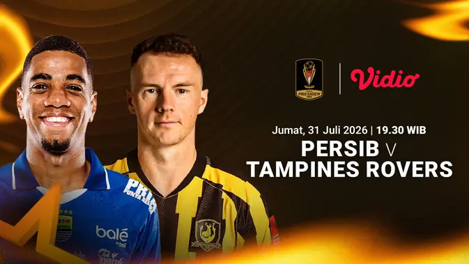 Persib vs Tampines Rovers Piala Presiden: Auto Panas, Nonton Live di Vidio!