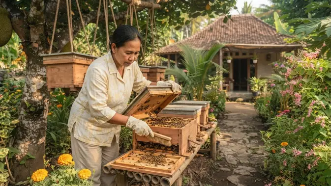 Panen Madu Anti Ribet: Ternak Lebah Klanceng Cukup di Halaman Rumah