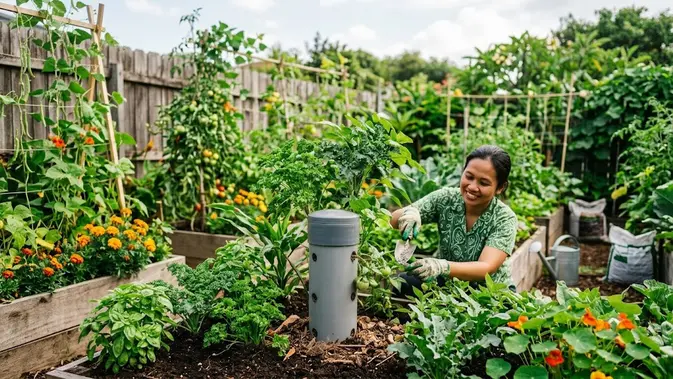 Bikin Menara Cacing dari Pipa PVC, Hack Berkebun Anti Ribet