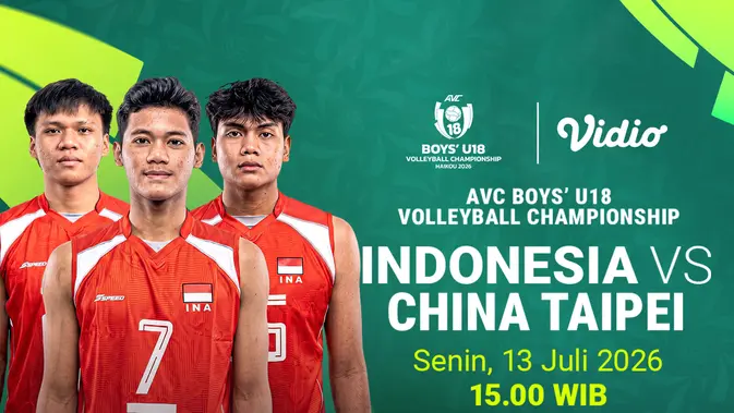 AVC Boys' U18 Championship Live di Vidio, Gas Dukung Voli Muda Indonesia!