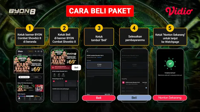 Byon Combat Showbiz 8 Resmi Tayang di Vidio, Gas Nonton Sekarang!