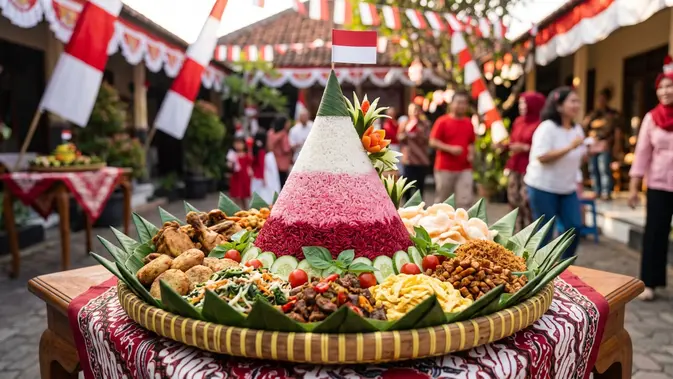 Tren Tumpeng HUT RI ke-81: Tradisi Auto Aesthetic dan Viral Banget