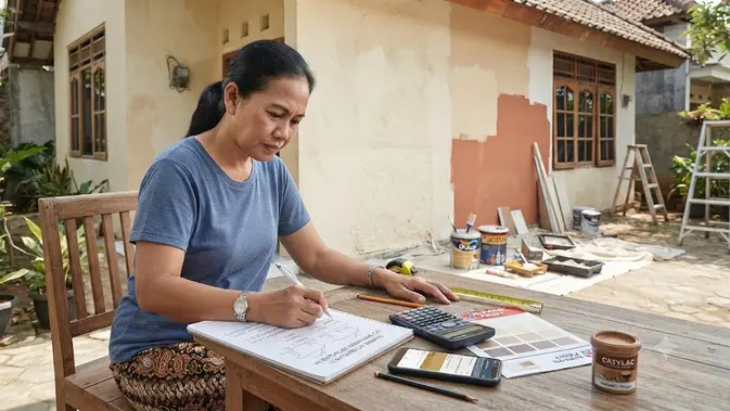 Anti Ketipu Tukang! Begini Cara Hitung Kebutuhan Cat Rumah