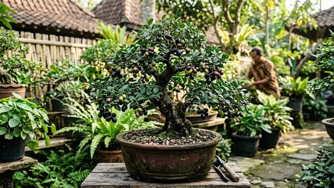 Trik Mengerdilkan Pohon Jamblang di Pot Biar Tetap Berbuah Lebat