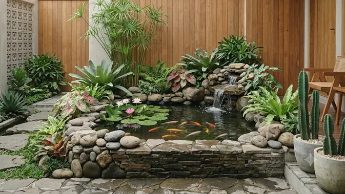 Kolam Ikan Estetik di Rumah Mungil? Budget Tipis Juga Bisa!
