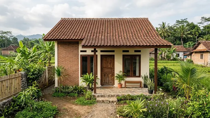 Rumah Kecil 6x8 Meter di Desa: Sederhana tapi Auto Asri