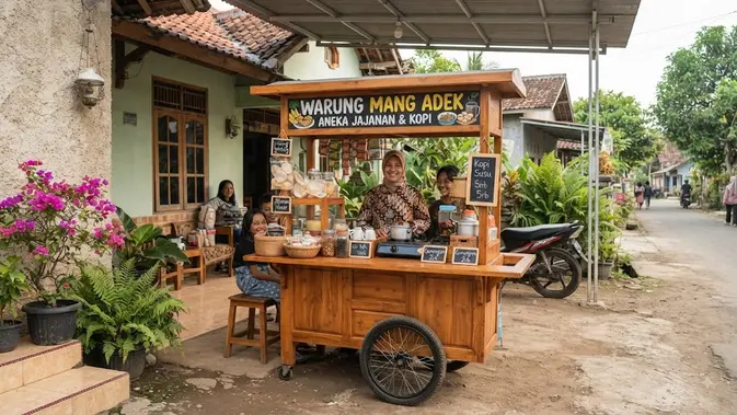 Gerobak Kayu Sederhana Tapi Auto Ramai, Rahasianya Apa Sih Bestie?