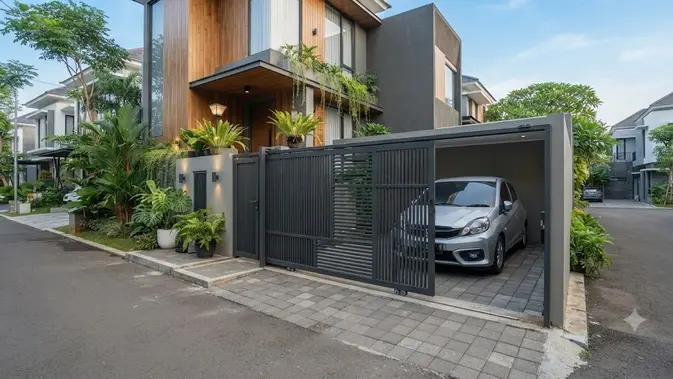 Carport Sempit? Ide Pagar Geser yang Auto Bikin Rumah Naik Level