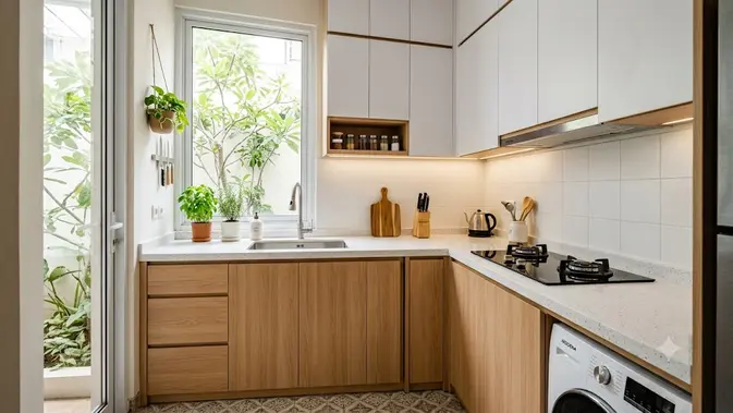Dapur Sempit Auto Aesthetic? Ini Inspirasi Kitchen Set yang Wajib Lo Coba