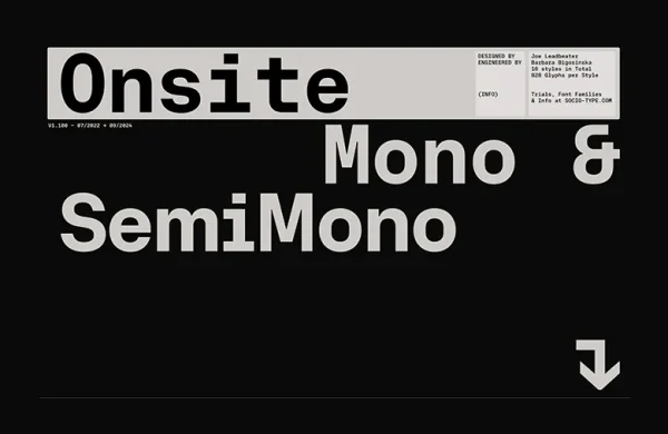 Onsite-Mono-SemiMono-Font-Family-Kayana Creative-Insight