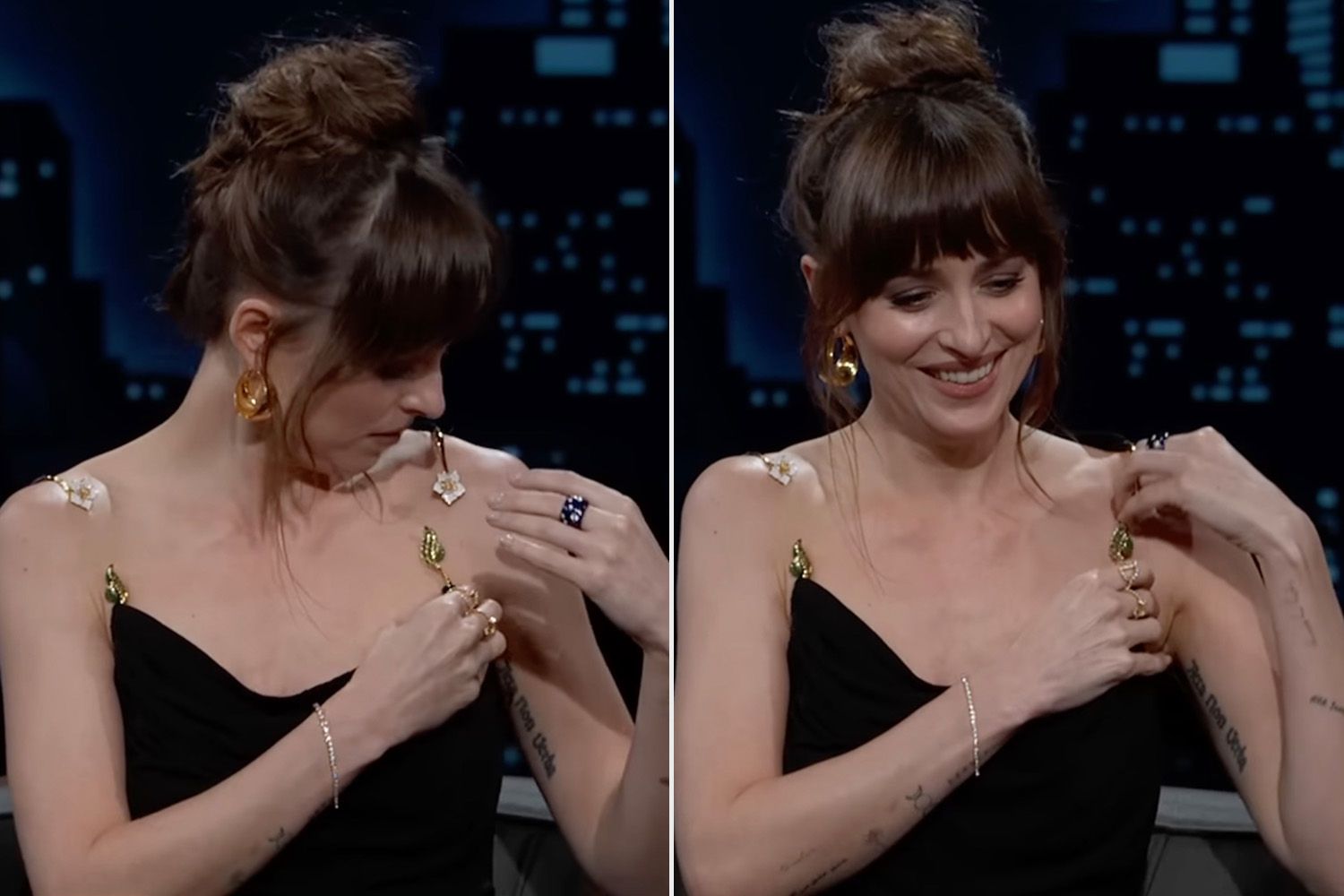 Dakota Johnson Nyaris Alami Wardrobe Malfunction di TV Nasional, Langsung Minta Selimut!