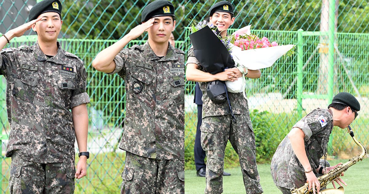 RM dan V BTS Bebas Wamil! Tampilan Visual dan Badan Makin Berotot Auto Bikin ARMY Histeris!
