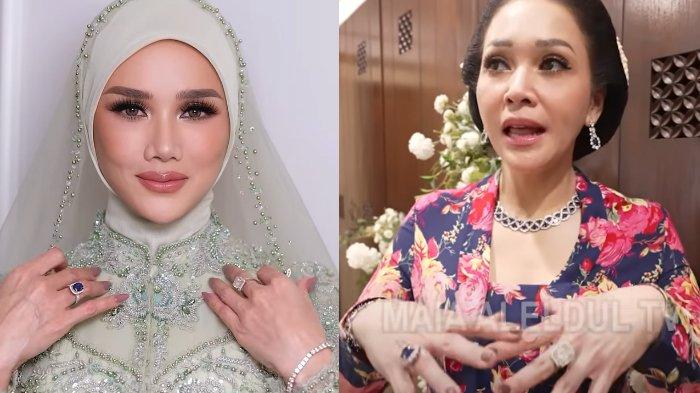 Adu Gaya Maia Estianty vs Mulan Jameela Pakai Blue Sapphire di Pernikahan Al Ghazali 