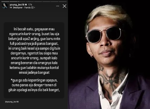 Young Lex Geram, Ancam Siapa Saja yang Sakiti Erika Carlina! Netizen Geruduk DJ Panda