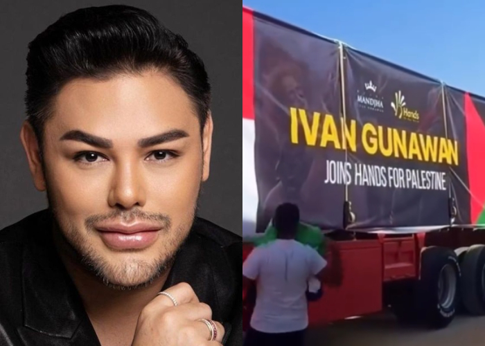 Tanpa Diumbar, Ivan Gunawan Sukses Beri 1 Kontainer Donasi Ke Palestina, Disambut Joget Antusias Warga gbr