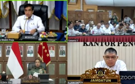 Pj. Gubernur Samsudin Ikuti Rakor Pengendalian Inflasi Dan Sosialisasi Kebijakan Upah Minimum Tahun 2025