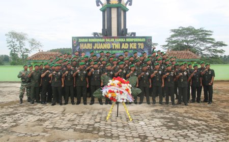 Kenang Pahlawan, Kodim 0429/Lamtim Gelar Ziarah Hari Juang TNI AD