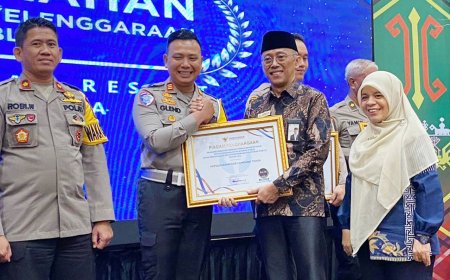 Polres Lampung Timur Raih Penghargaan Pelayanan Publik Kualitas Tinggi dari Ombudsman RI